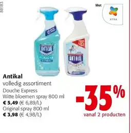Colruyt Antikal Witte bloemen spray 800 ml aanbieding