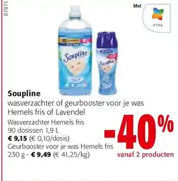 Colruyt Soupline Wasverzachter Hemels fris 90 dosissen 1,9 L aanbieding