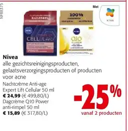 Colruyt Nivea Nachtcrème Anti-age Expert Lift Cellular 50 ml aanbieding