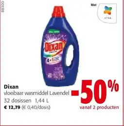 Colruyt Dixan vloeibaar wasmiddel Lavendel 32 dosissen 1,44 L aanbieding