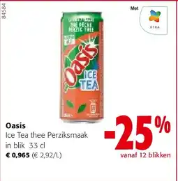 Colruyt Oasis Ice Tea thee Perziksmaak in blik 33 cl aanbieding