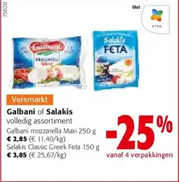 Colruyt Galbani mozzarella Maxi 250 g aanbieding