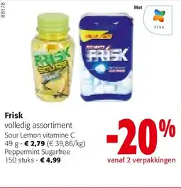 Colruyt Frisk Sour Lemon vitamine C 49 g aanbieding
