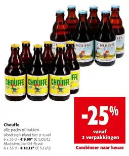 Colruyt Chouffe Blond sterk blond bier 8 % vol 6 x 33 cl aanbieding