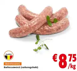 Colruyt Barbecueworst (varkensgehakt) aanbieding