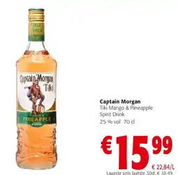 Colruyt Captain Morgan Tiki Mango & Pineapple Spirit Drink aanbieding