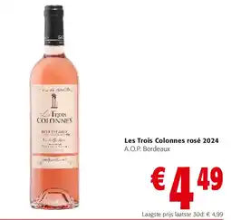 Colruyt Les Trois Colonnes rosé 2024 aanbieding