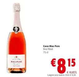 Colruyt Cava Mas Pere Brut Rosé 75 cl aanbieding