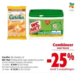 Colruyt Carolin doekjes Parquets met lijnolie 15 stuks aanbieding