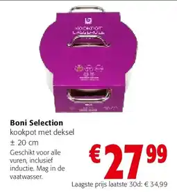 Colruyt Boni Selection kookpot met deksel aanbieding
