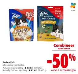 Colruyt Purina Felix Party Mix Original 200 g aanbieding