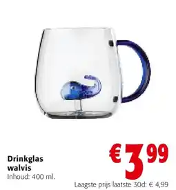 Colruyt Drinkglas walvis aanbieding