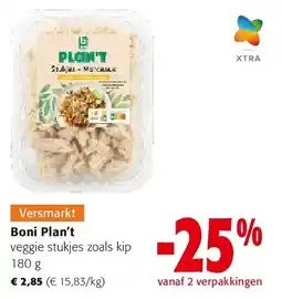 Colruyt Boni Plan't veggie stukjes zoals kip 180 g aanbieding