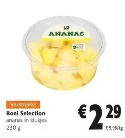 Colruyt Boni Selection ananas in stukjes 230 g aanbieding