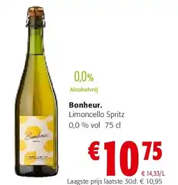 Colruyt Bonheur. Limoncello Spritz 0,0 % vol 75 cl aanbieding
