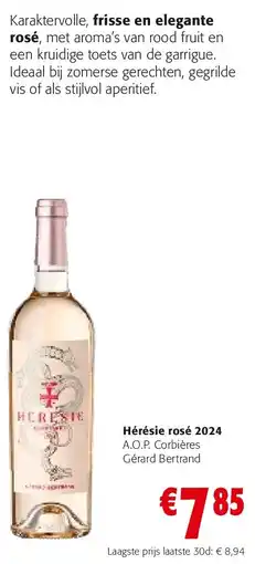 Colruyt Hérésie rosé 2024 aanbieding