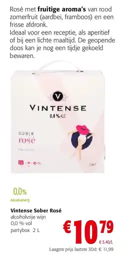 Colruyt Vintense Sober Rosé aanbieding