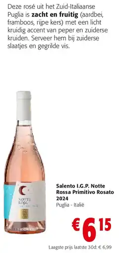 Colruyt Salento I.G.P. Notte Rossa Primitivo Rosato 2024 aanbieding