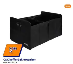 Action C&C kofferbak organizer aanbieding
