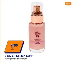 Action Body oil Golden Glow aanbieding