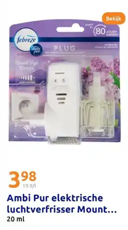 Action Ambi Pur elektrische luchtverfrisser Mount Fuji Breeze aanbieding