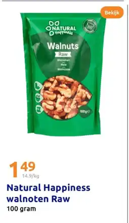 Action Natural Happiness walnoten Raw aanbieding