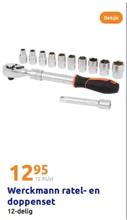 Action Werckmann ratel- en doppenset aanbieding