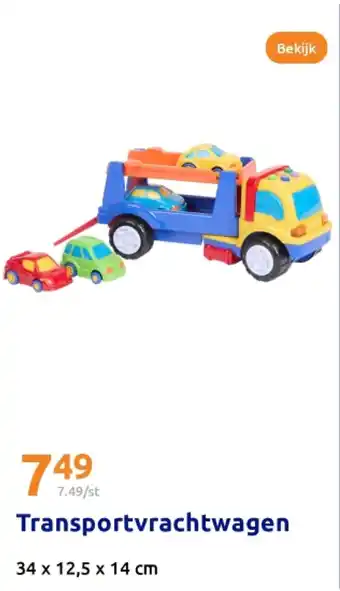Action Transportvrachtwagen aanbieding