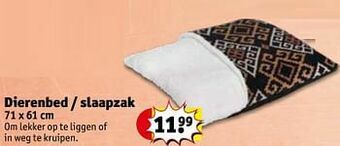 Kruidvat Dierenbed - slaapzak aanbieding