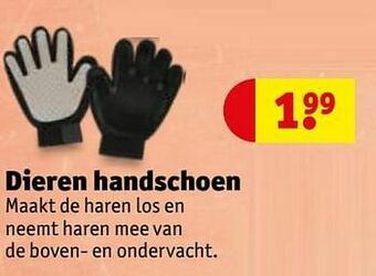 Kruidvat Dieren handschoen aanbieding
