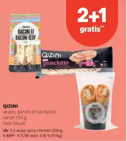 Spar Qizini wrap spicy chicken aanbieding