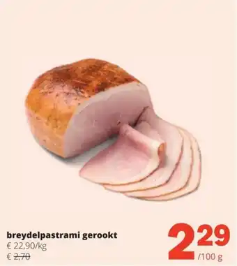 Spar Breydelpastrami gerookt aanbieding