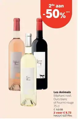 Spar Les Animals Eléphant rosé, Ours blanc of Fourmi rouge aanbieding