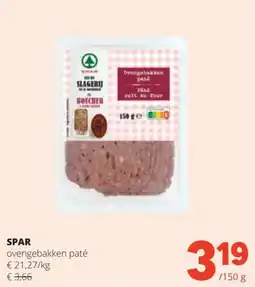 Spar SPAR ovengebakken paté aanbieding