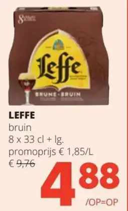 Spar Leffe bruin aanbieding