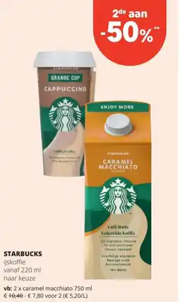 Spar Starbucks ijskoffie caramel macchiato aanbieding