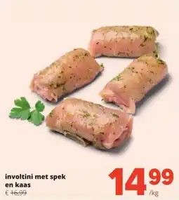 Spar Involtini met spek en kaas aanbieding
