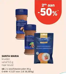 Spar Santa maria kruiden aanbieding