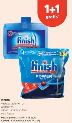 Spar Finish powerball all in 1 aanbieding