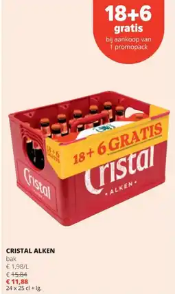 Spar Cristal alken bak aanbieding