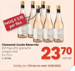 Spar Clomonté Cuvée Réservée aanbieding