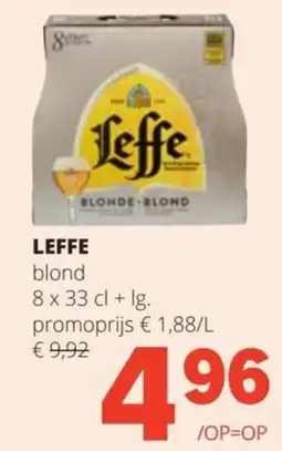 Spar Leffe blond aanbieding