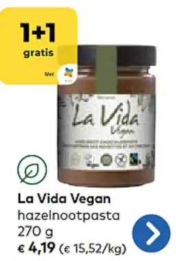 Bio Planet La Vida Vegan hazelnootpasta aanbieding