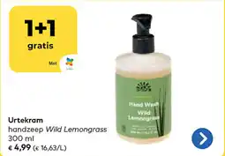 Bio Planet Urtekram handzeep Wild Lemongrass aanbieding