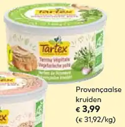 Bio Planet Tartex Provençaalse kruiden aanbieding
