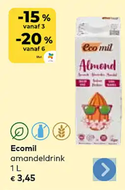 Bio Planet Ecomil amandeldrink aanbieding