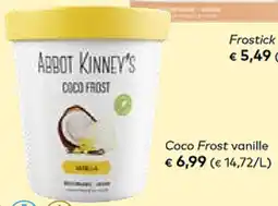 Bio Planet Abbot Kinney's Coco Frost vanille aanbieding