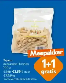 OKay Tapero mini grissini Torinesi 100 g aanbieding