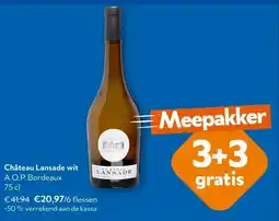 OKay Château Lansade wit A.O.P. Bordeaux 75 cl aanbieding