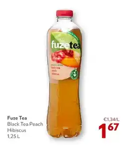 OKay Fuze Tea Black Tea Peach Hibiscus aanbieding
